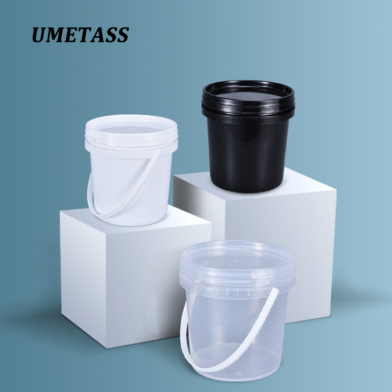 Food Storage Drums - Empty 1L plastic bucket with Lid