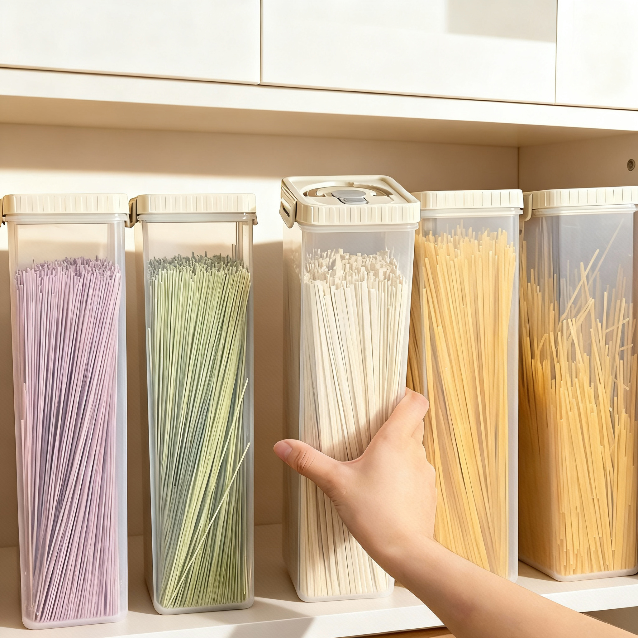 Food Storage Order - Noodles Sealed Storage Box With Handle