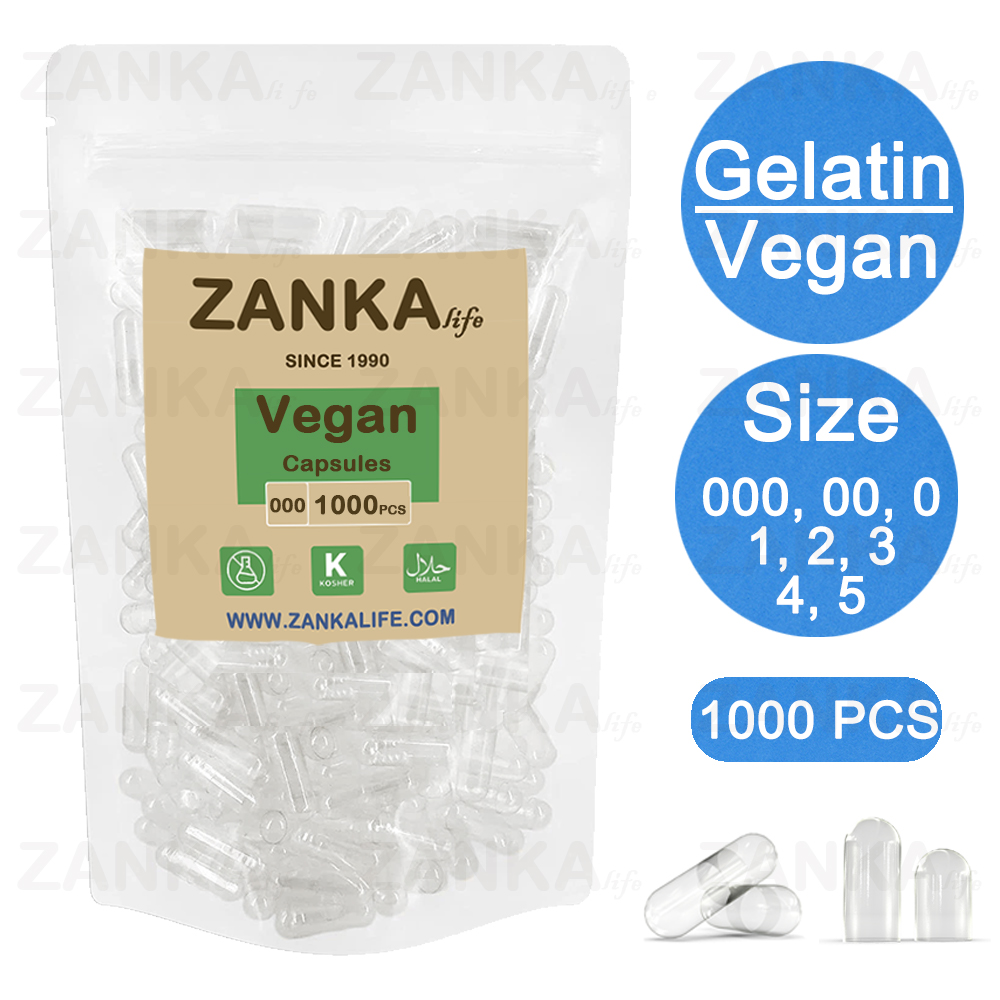 Food Storage Drums - 1000PCS Size 000 00 0 1