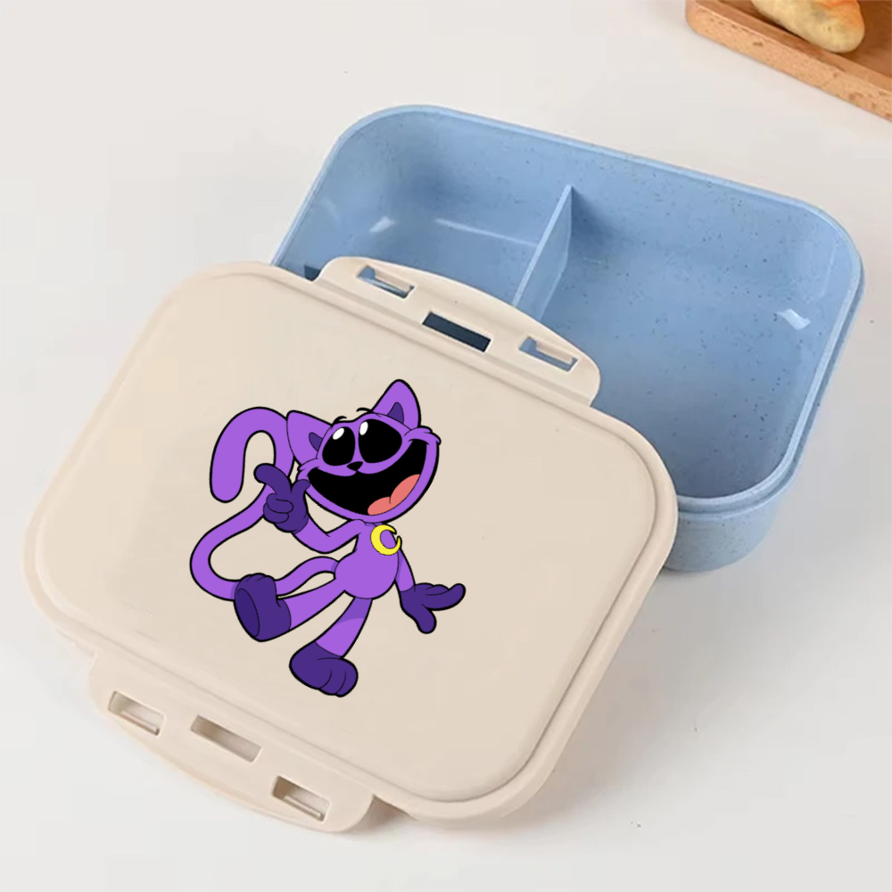 Food Storage On Table - Cartoon Poppy Playtime Blue Lunch Box