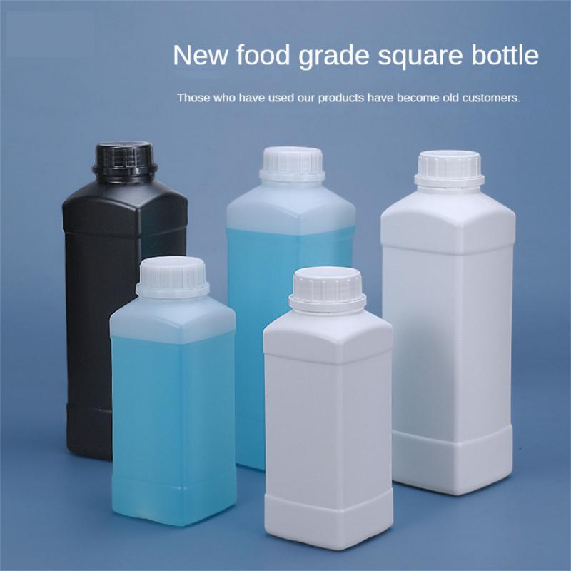 Food Storage Drums - Empty Square plastic bottle with lid
