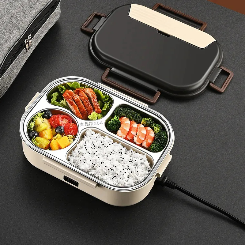 Food Storage Home - Electric Heated Lunch Boxes Stainless Steel