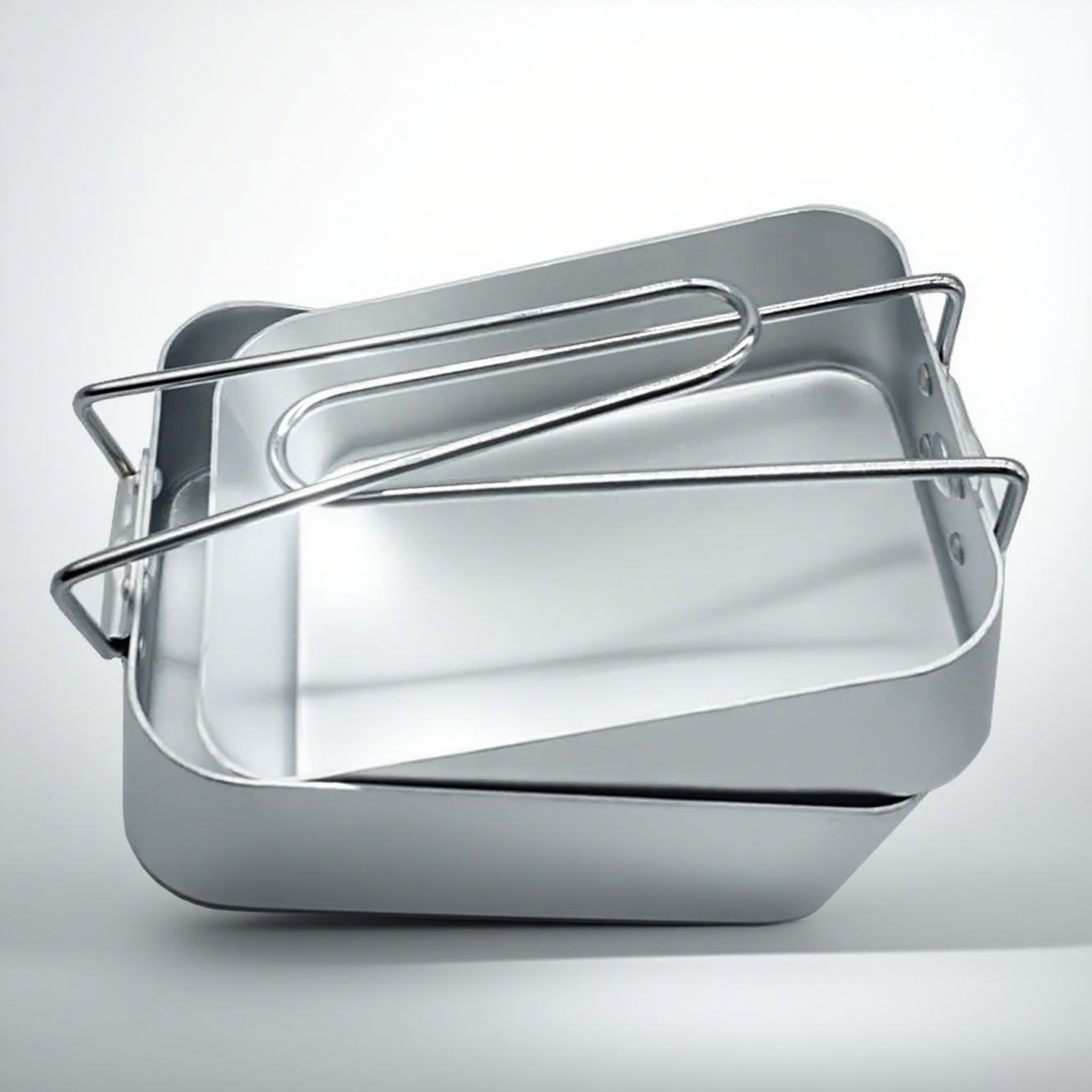 Food Storage Aluminum Containers - Lunch Box Set Old Fashioned Foldable