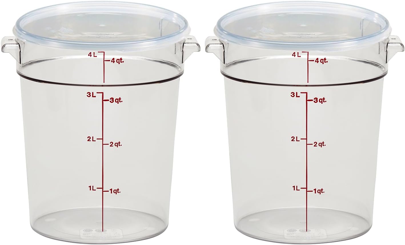 Food Storage Container with Li - Food Storage 4 Quart avis et prix