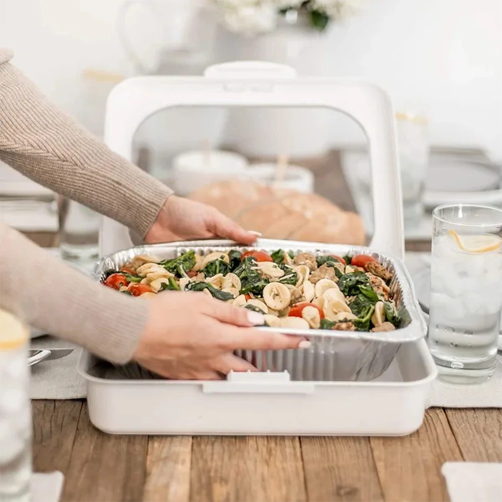Plastic Foil Pan Carrier Stack - Food Storage Aluminum Containers avis et prix