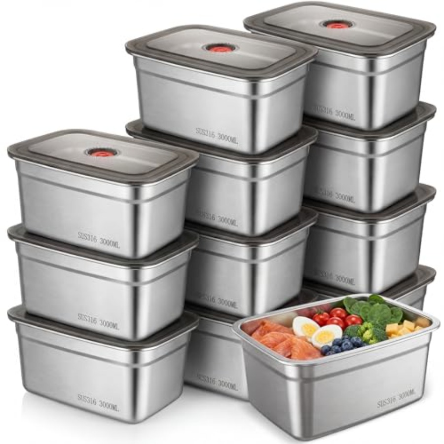 Kitchen use stainless steel fo - Food Storage Stainless Steel Containers avis et prix