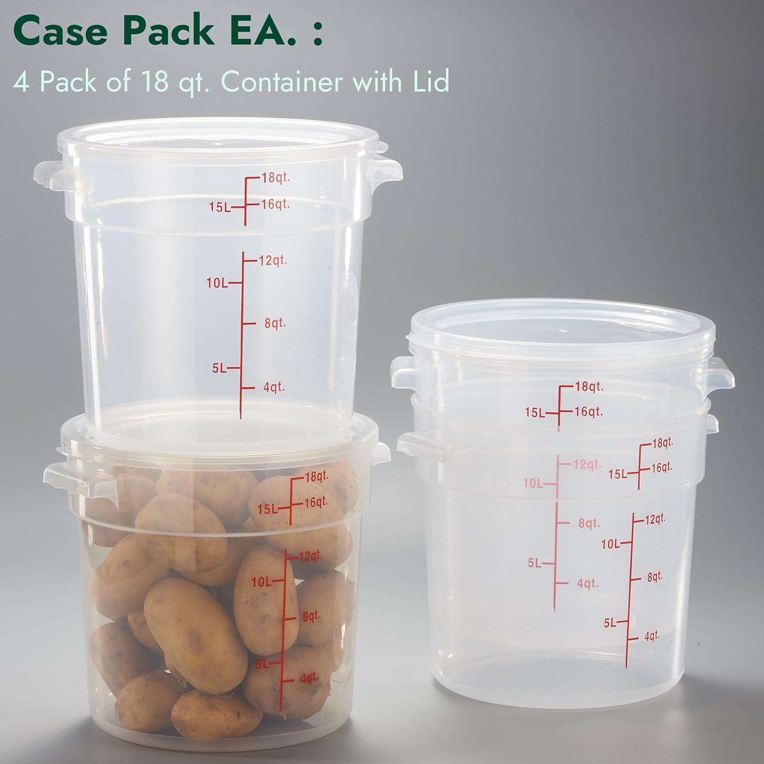 18 Quart Round Food Storage Co - Food Storage 4 Quart avis et prix