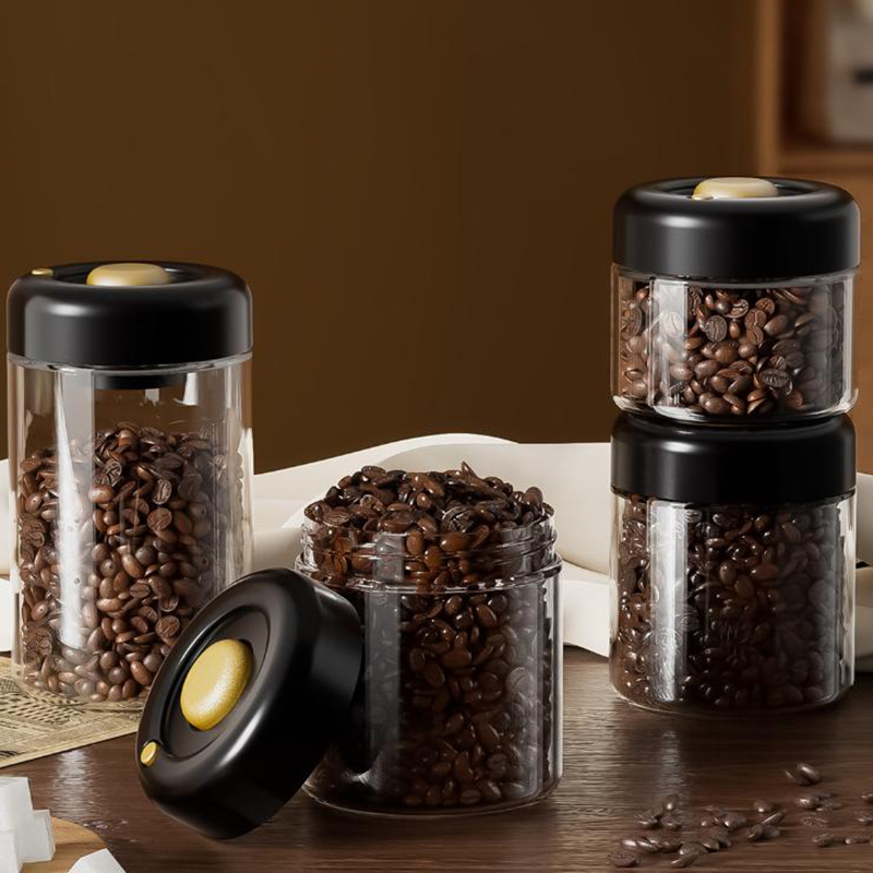 Transparent Glass Coffee Beans - Food Storage Vacuum Containers avis et prix