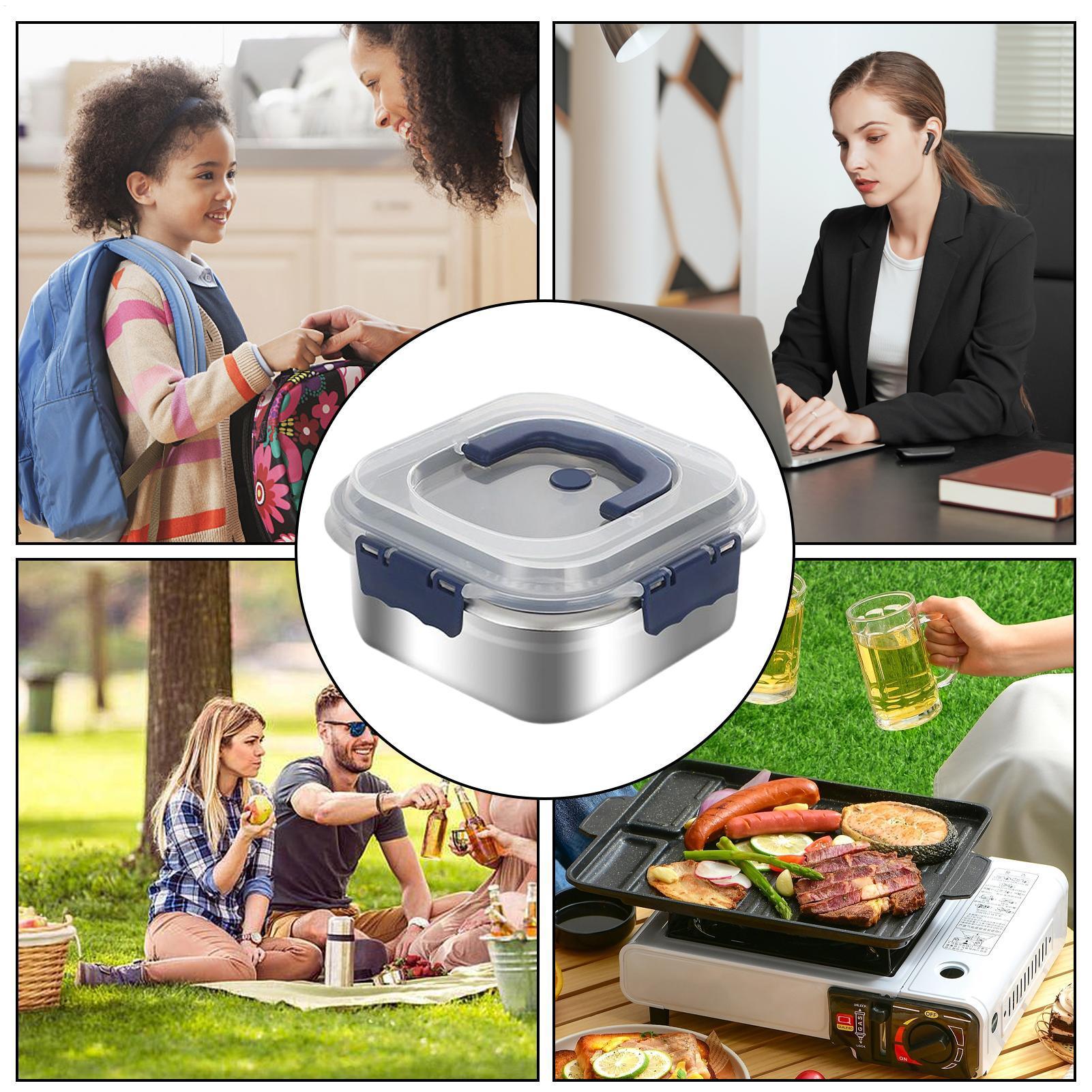 Stainless Lunch Box Stainless  - Food Storage Stainless Steel Containers avis et prix