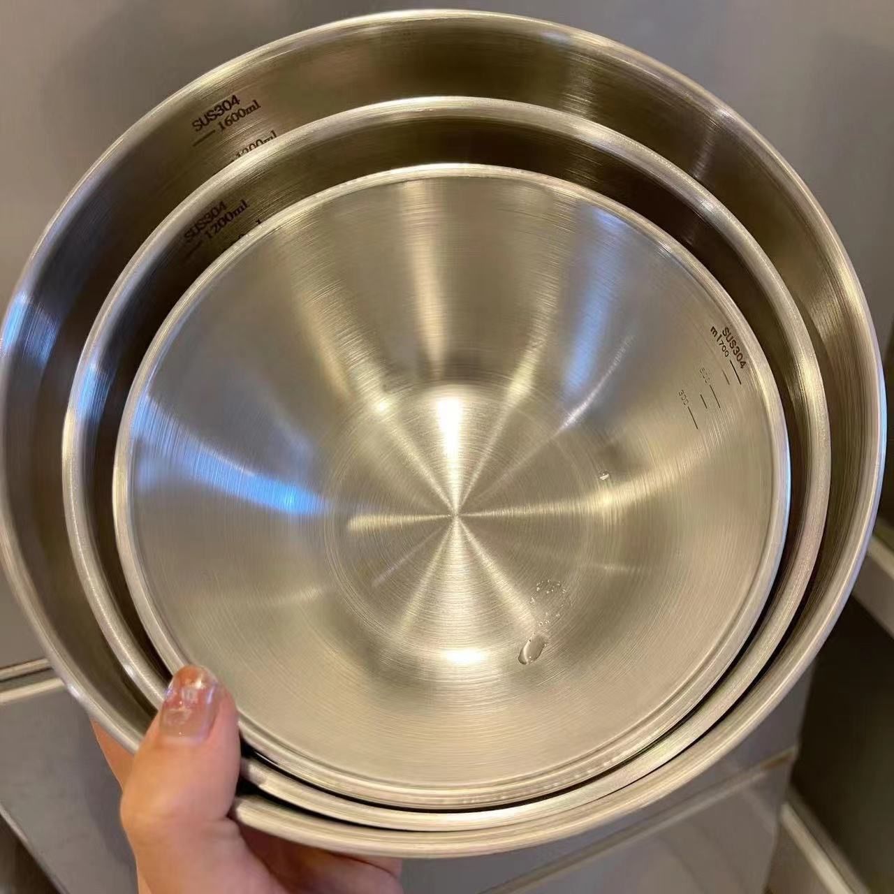1-3 Stainless Steel Bowl Set w - Food Storage Home avis et prix