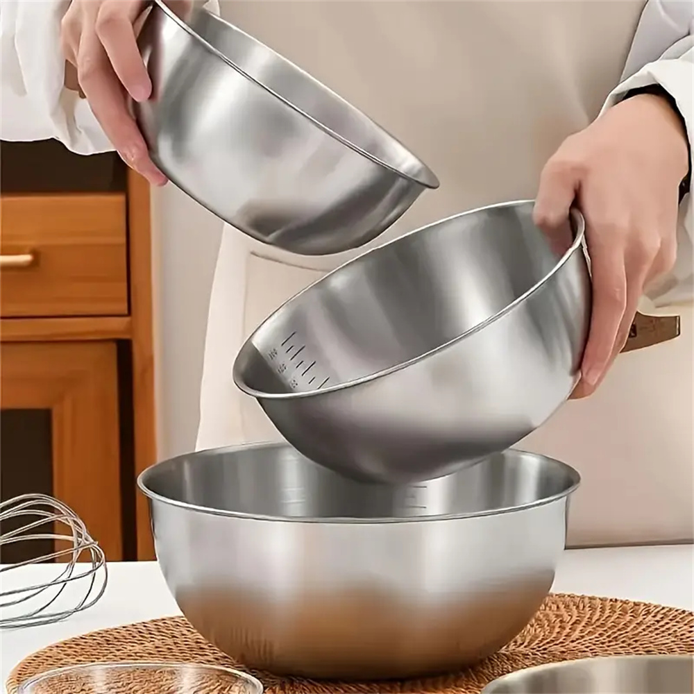 1-3 Stainless Steel Bowl Set w - Food Storage Home avis et prix