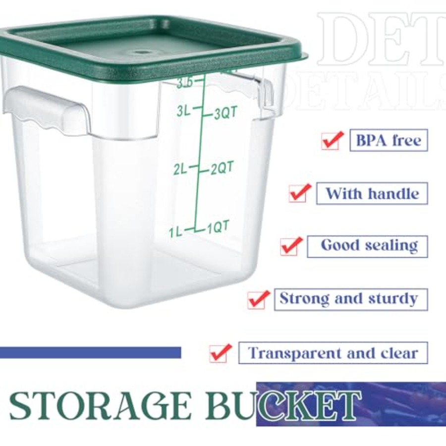 8 Set Square Food Storage Cont - Food Storage 4 Quart avis et prix
