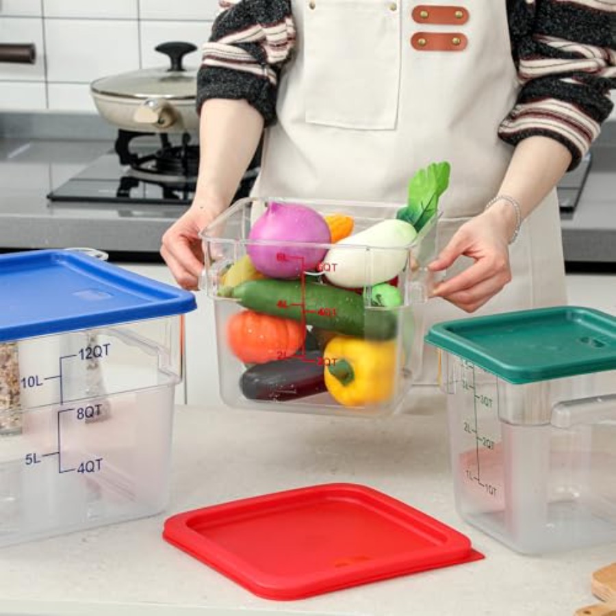 8 Set Square Food Storage Cont - Food Storage 4 Quart avis et prix