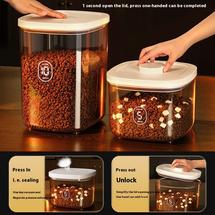 Cat Food Storage Bucket, Seale - Food Storage Vacuum Containers avis et prix