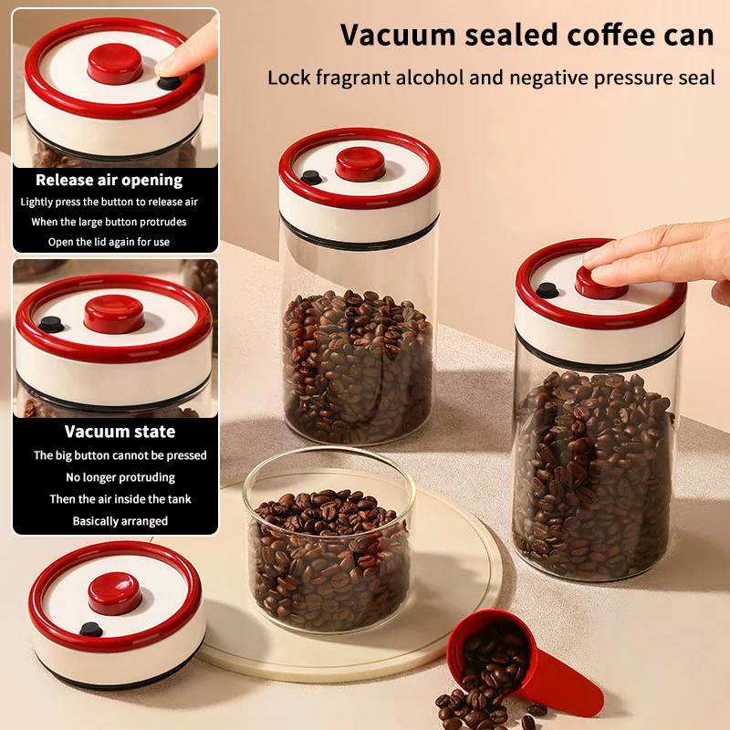 Coffee Beans Vacuum Sealed Tan - Food Storage Vacuum Containers avis et prix