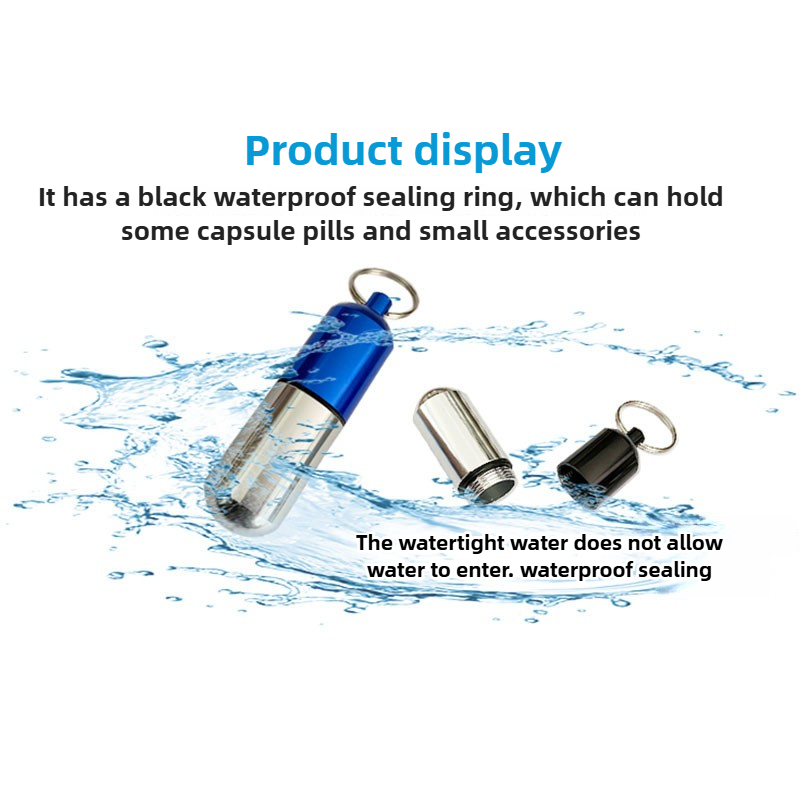 1PC Waterproof Outdoor Medicin - Food Storage Aluminum Containers avis et prix