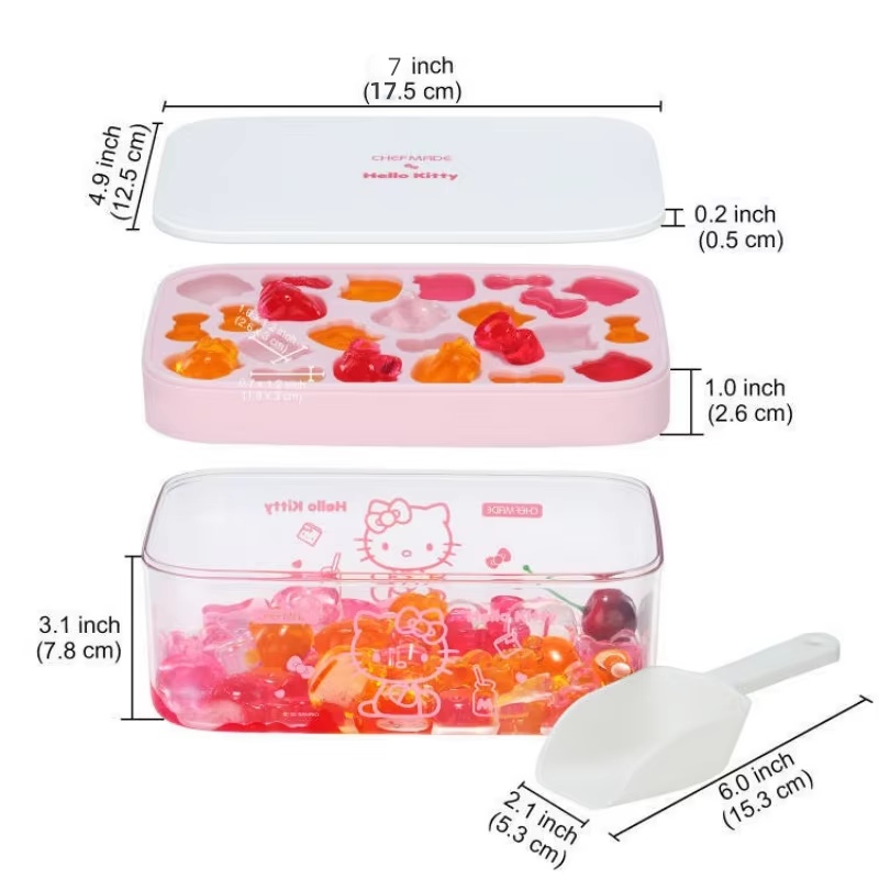 7 Inch Hello Kitty Silicone Ic - Food Storage Drawer Organizer avis et prix