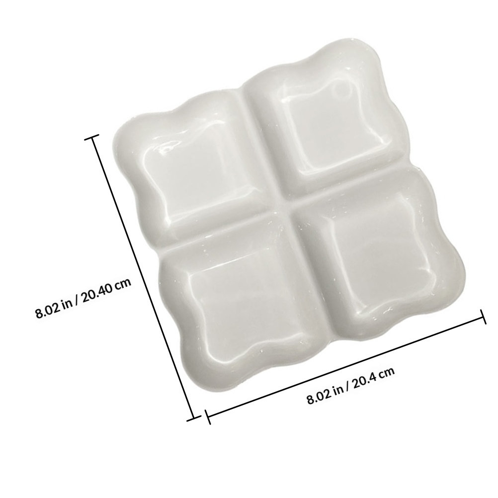 4-Compartment Ceramic Snack Di - Food Storage Home avis et prix