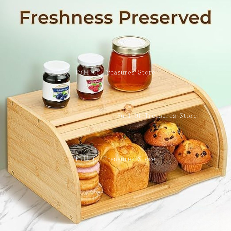 Bamboo Bread Box Fit for Home  - Food Storage Home avis et prix