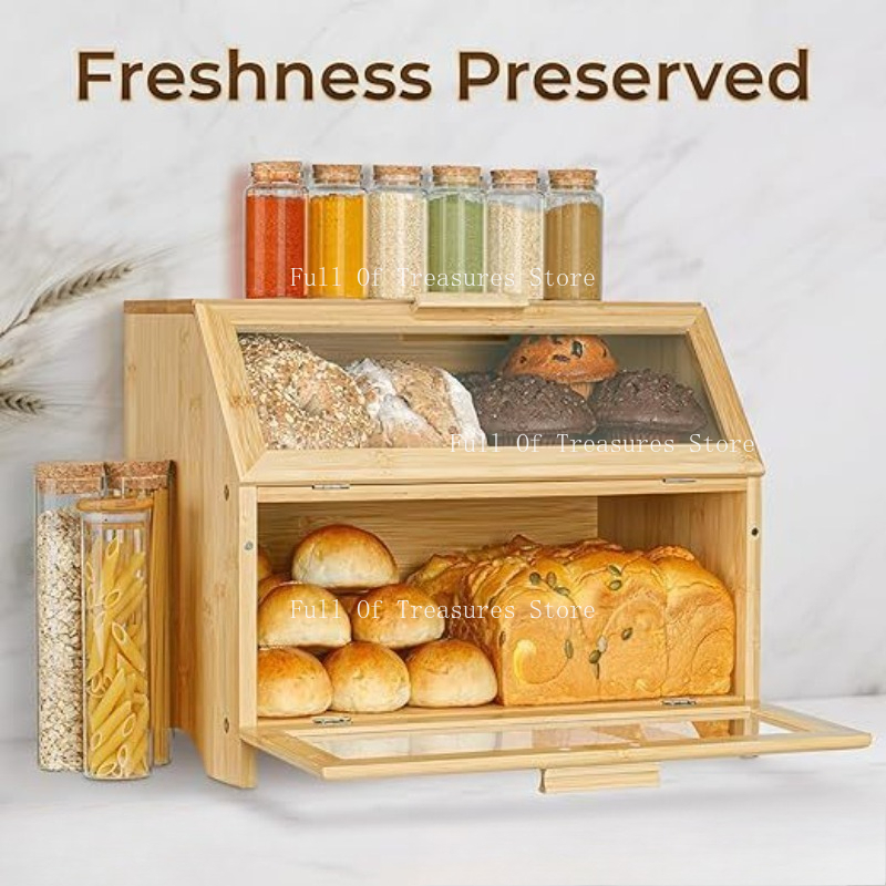 Bamboo Bread Box Fit for Home  - Food Storage Home avis et prix