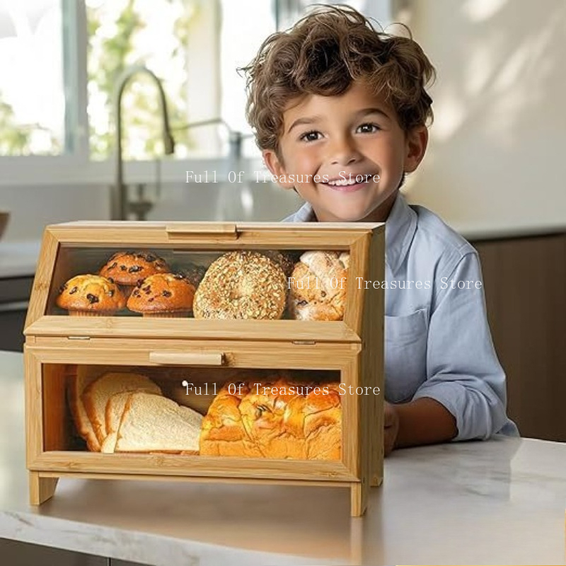 Bamboo Bread Box Fit for Home  - Food Storage Home avis et prix