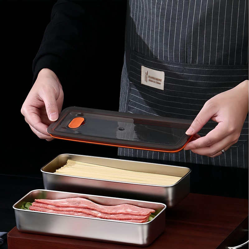 Storage Containers with Lids A - Food Storage Stainless Steel Containers avis et prix