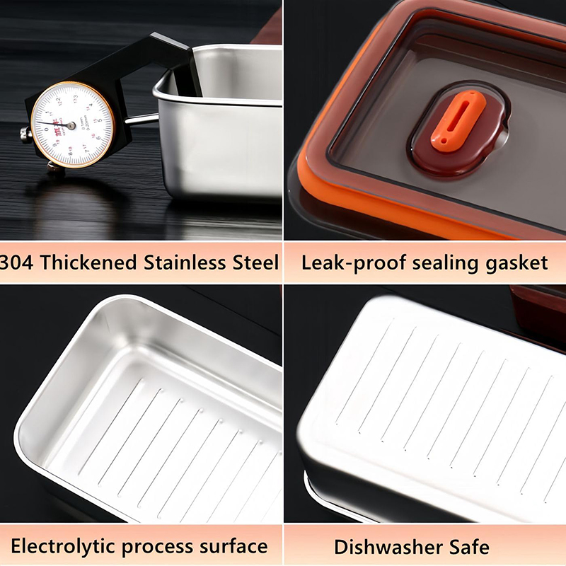 Storage Containers with Lids A - Food Storage Stainless Steel Containers avis et prix