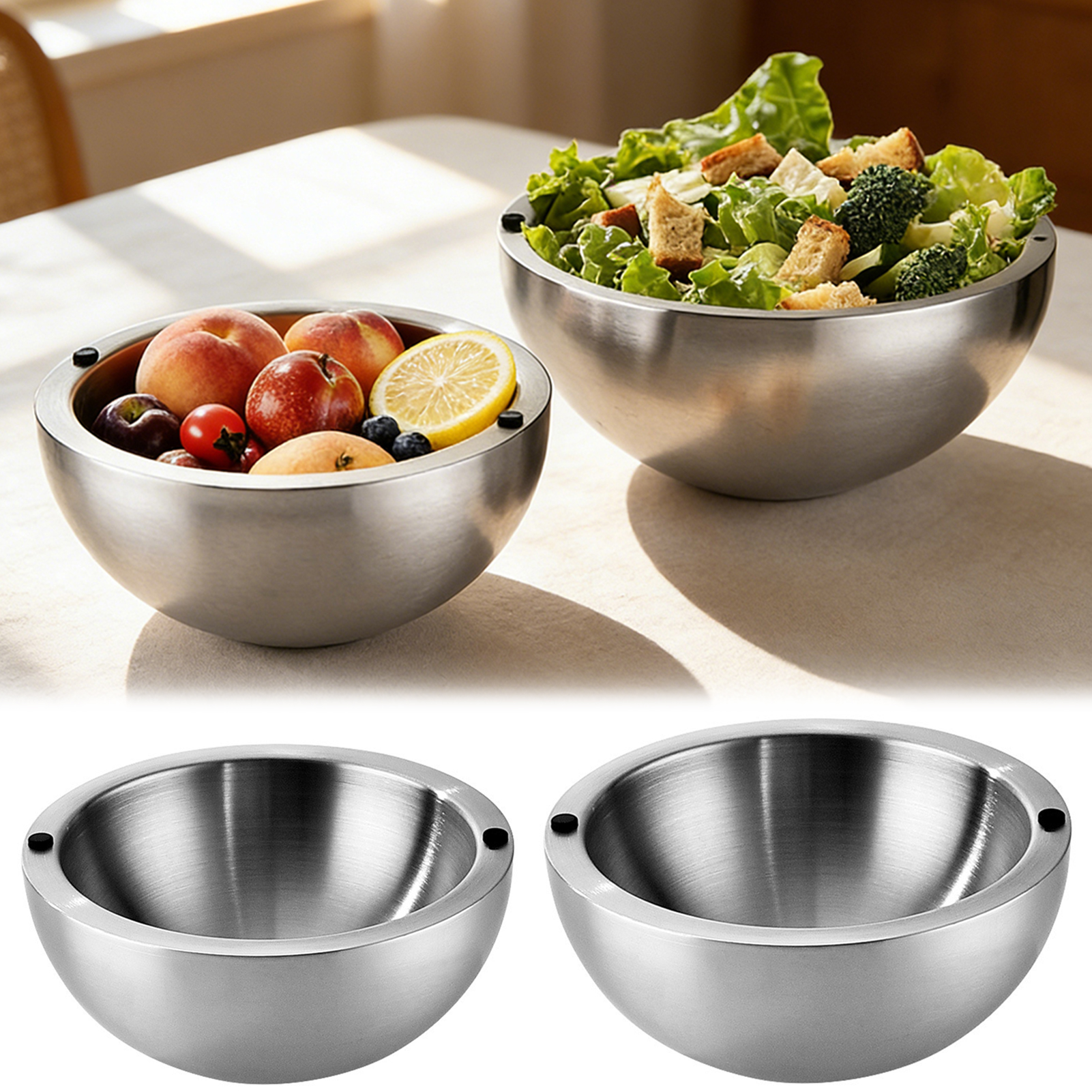 304 Thickened Salad Mixing Bow - Food Storage Unit avis et prix