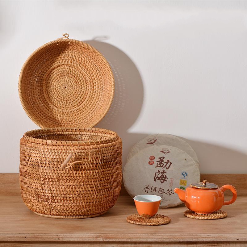 Handwoven Rattan Tea Storage B - Food Storage Drawer Organizer avis et prix
