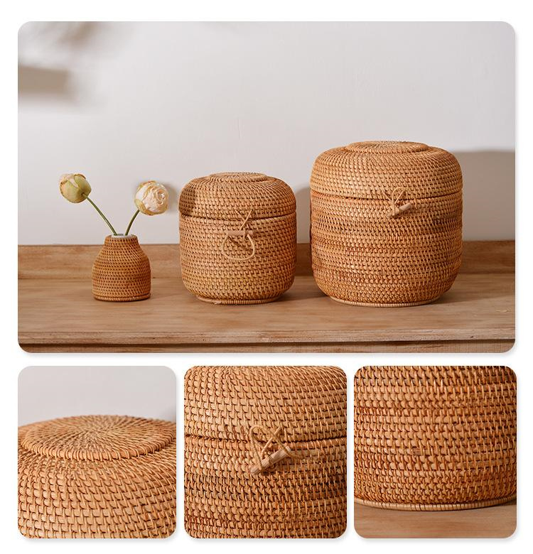 Handwoven Rattan Tea Storage B - Food Storage Drawer Organizer avis et prix