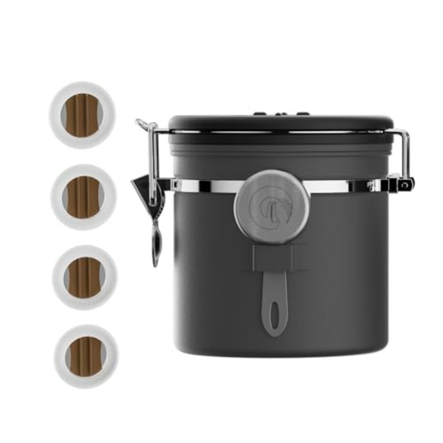 Coffee Canister, Airtight Stai - Food Storage Stainless Steel Containers avis et prix