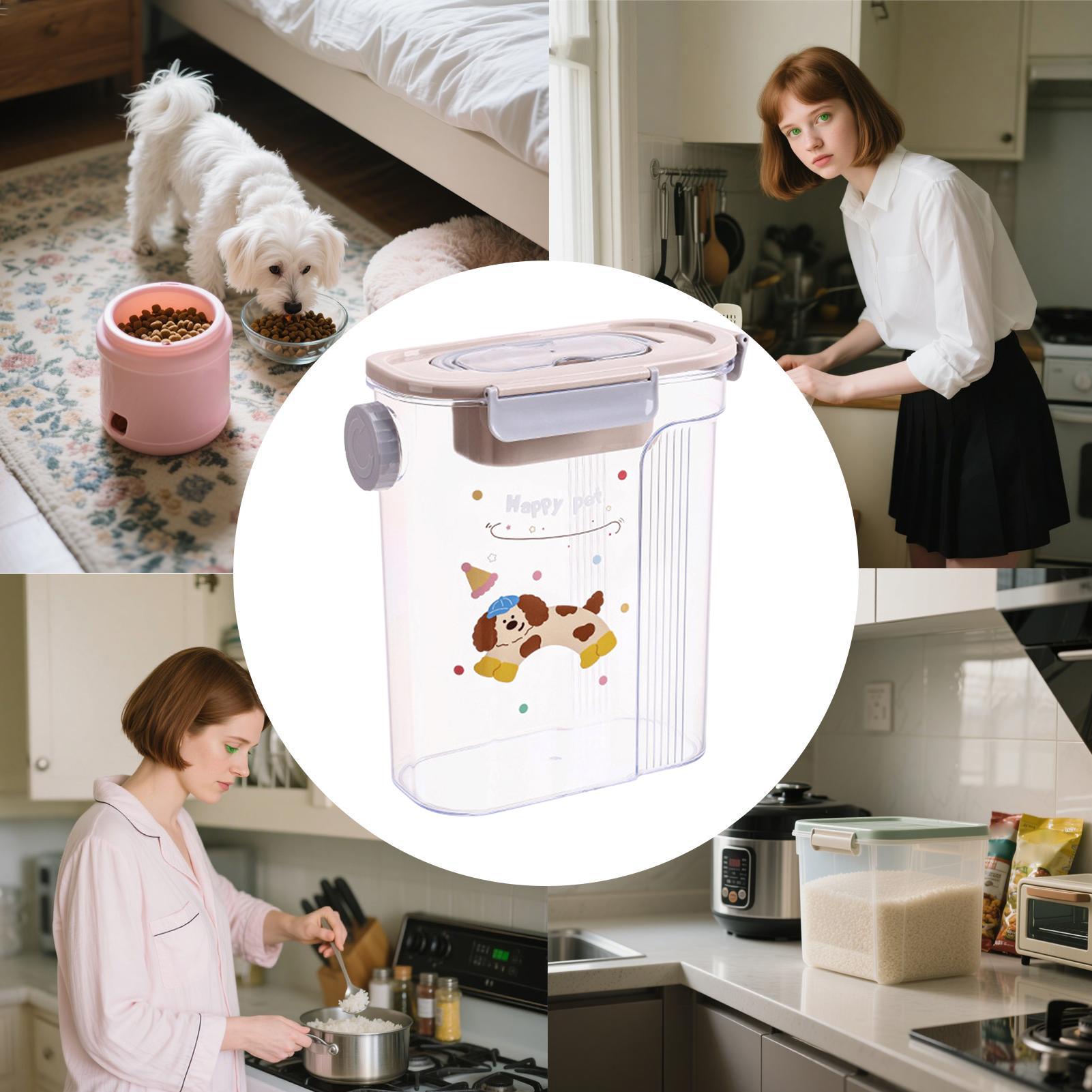 Dog Treat Container Side Pouri - Airtight Cereal Jar avis et prix