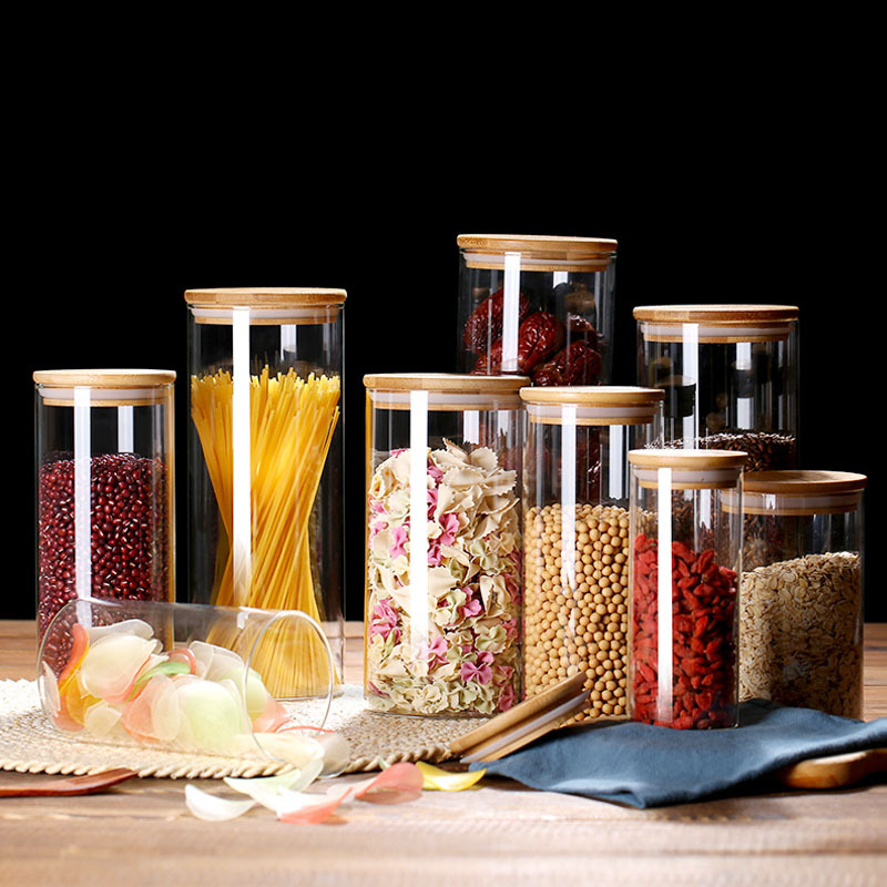Glass Food Storage Jars with A - Airtight Cereal Jar avis et prix