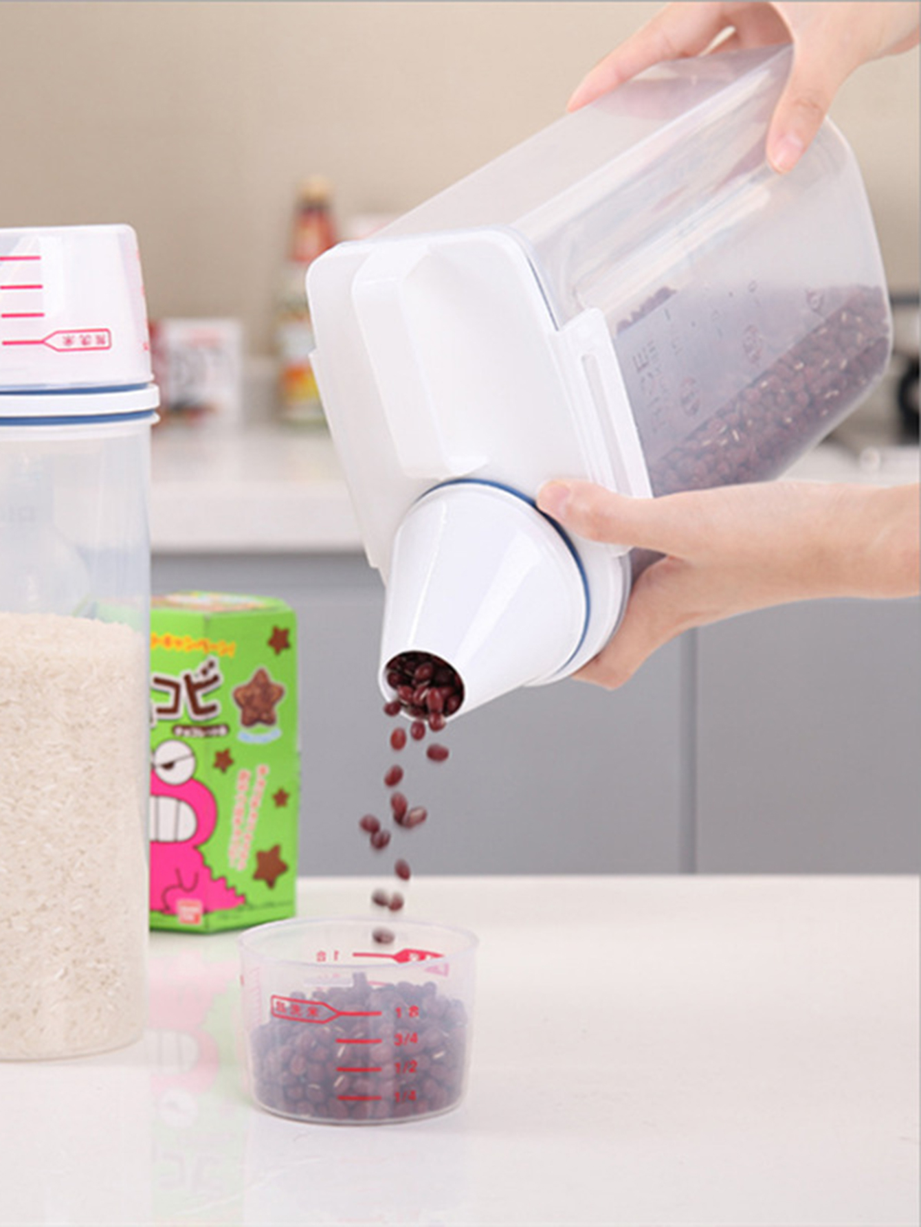 Large Capacity Plastic Rice Bu - Airtight Cereal Jar avis et prix