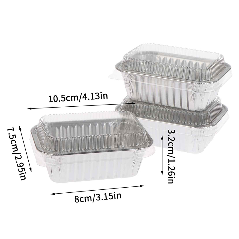 [H]10Pcs Disposable Rectangula - Food Storage Aluminum Containers avis et prix