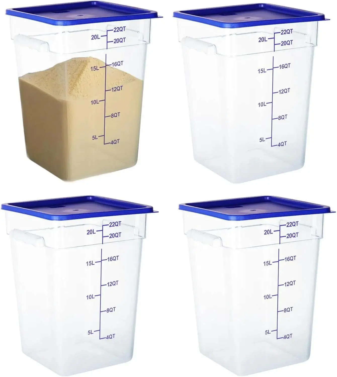4 Pack Food Storage Containers - Food Storage 4 Quart avis et prix
