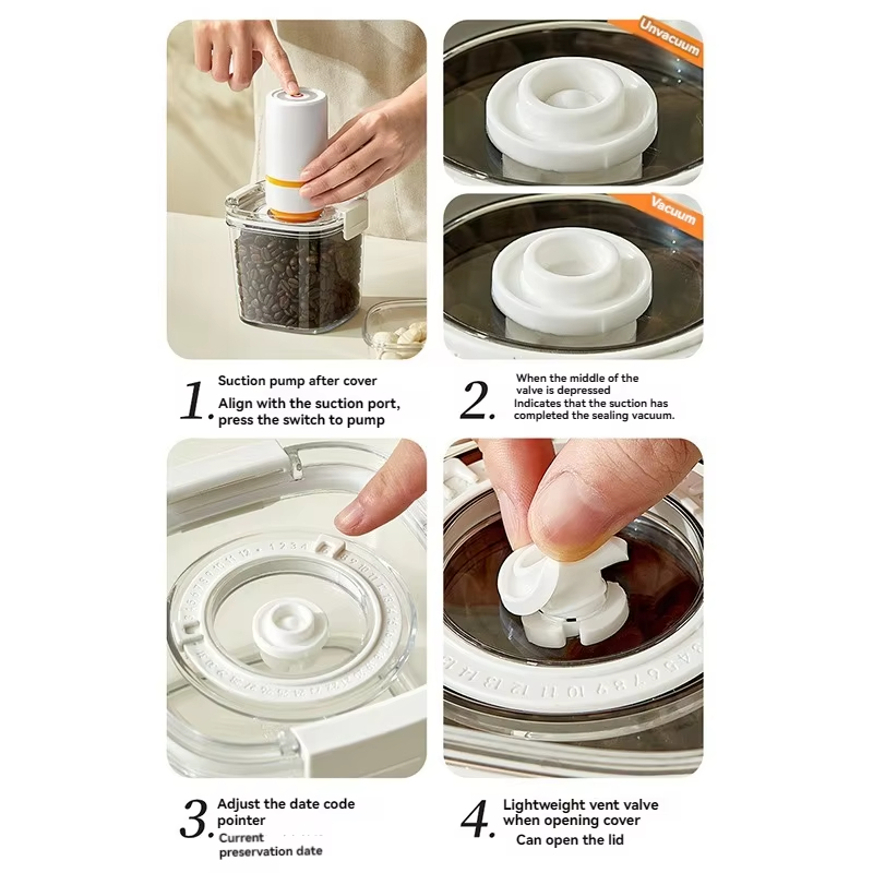 Vacuum Seal Container Electric - Airtight Cereal Jar avis et prix