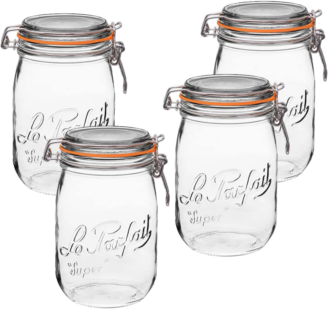 1L Wide Mouth Glass Canning Ja - Food Storage 4 Quart avis et prix
