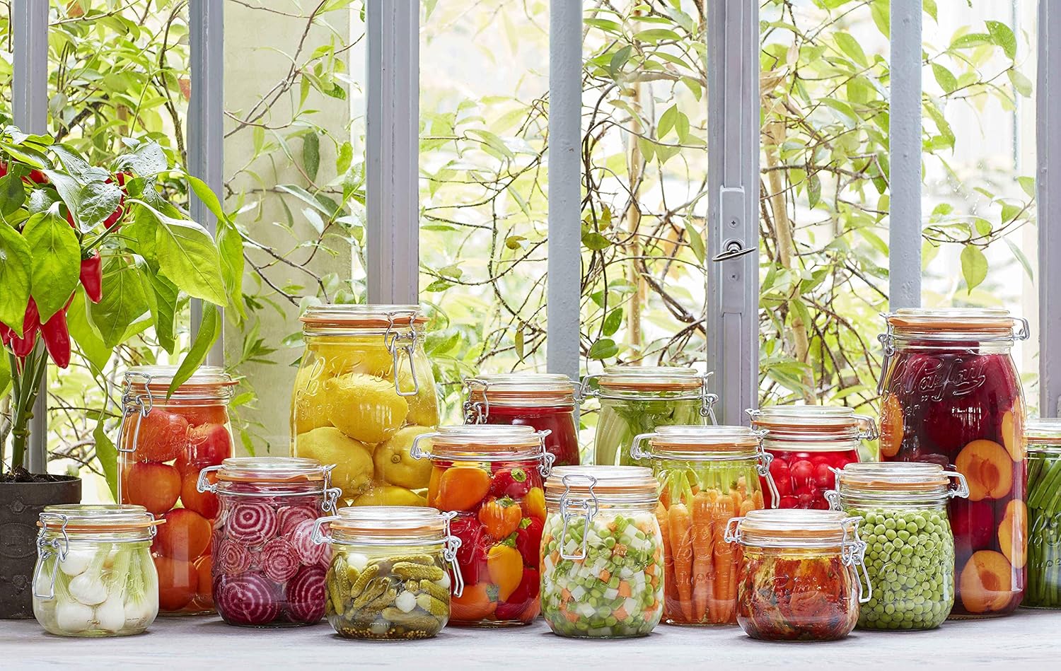 1L Wide Mouth Glass Canning Ja - Food Storage 4 Quart avis et prix
