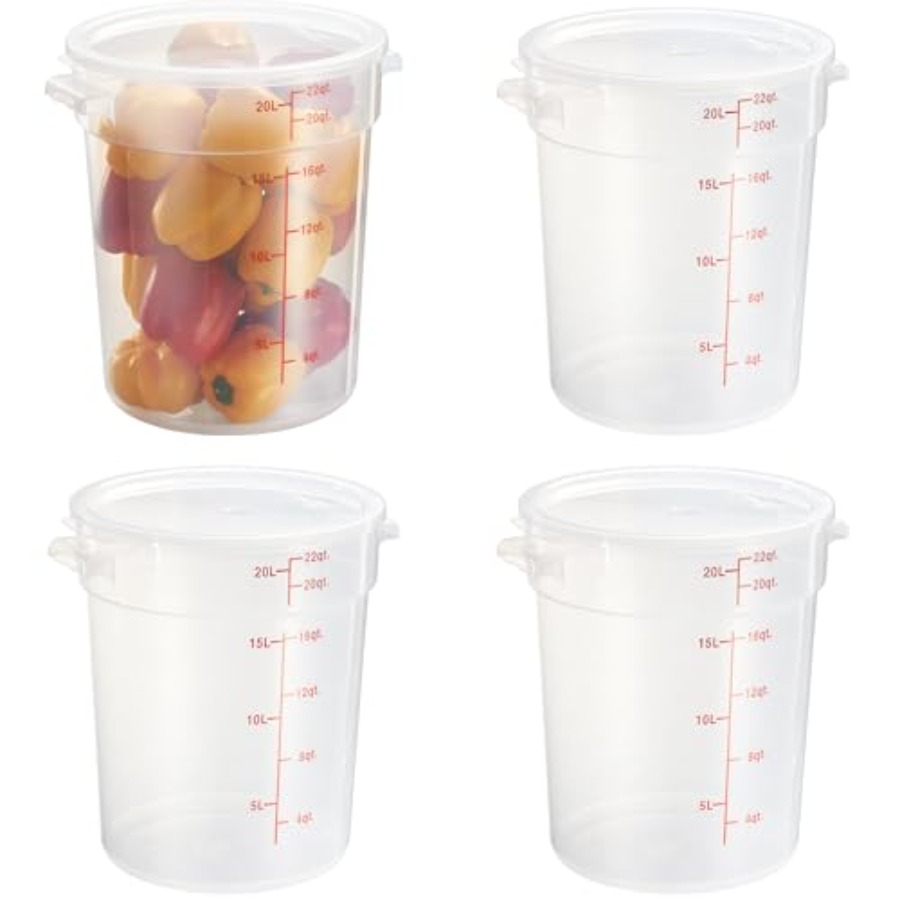 22 Quart Translucent Round Foo - Food Storage 4 Quart avis et prix