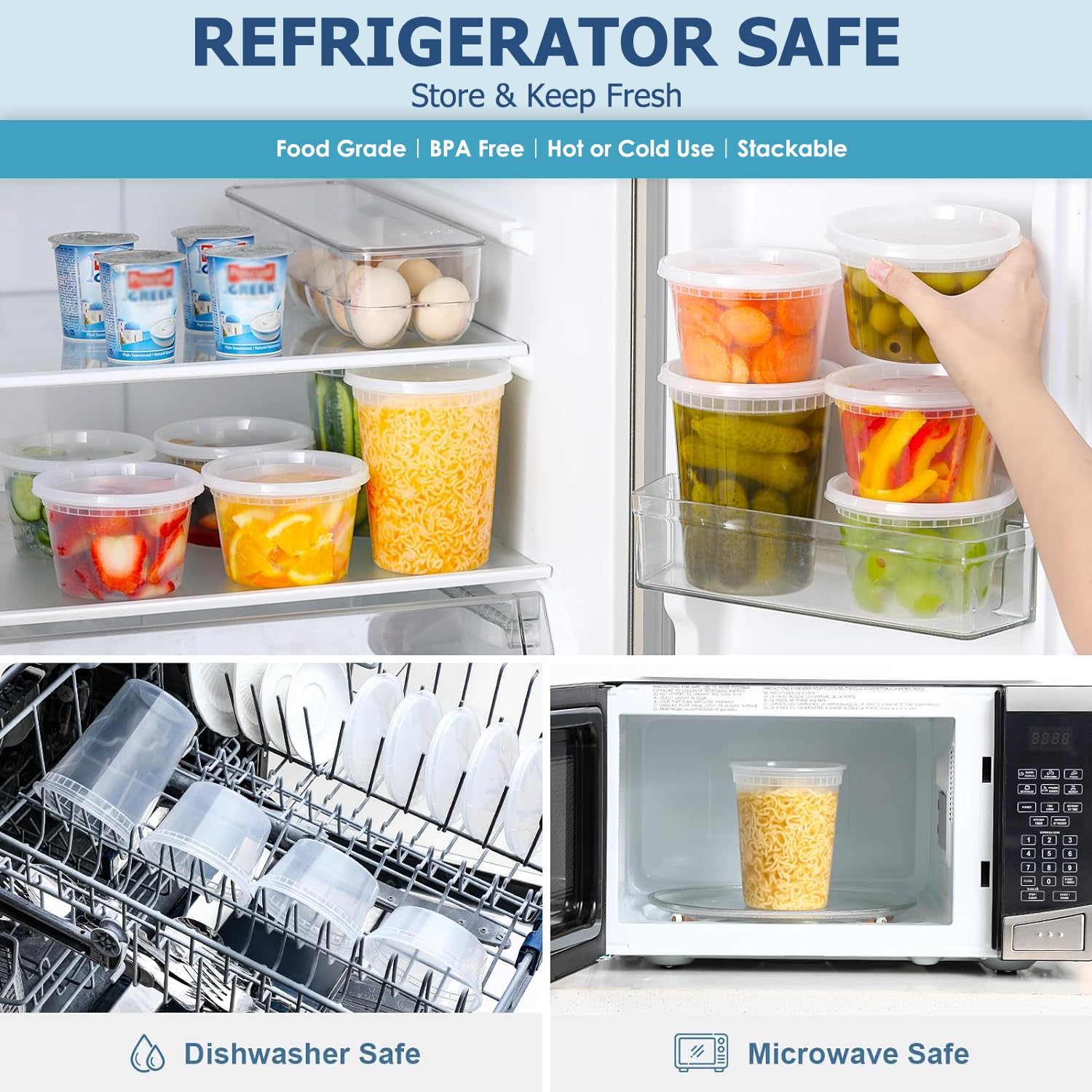 24pcs Deli Food Storage Contai - Food Storage Order avis et prix