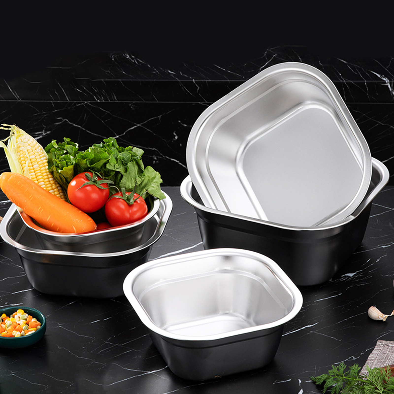 Stainless Steel Square Basin V - Food Storage Order avis et prix