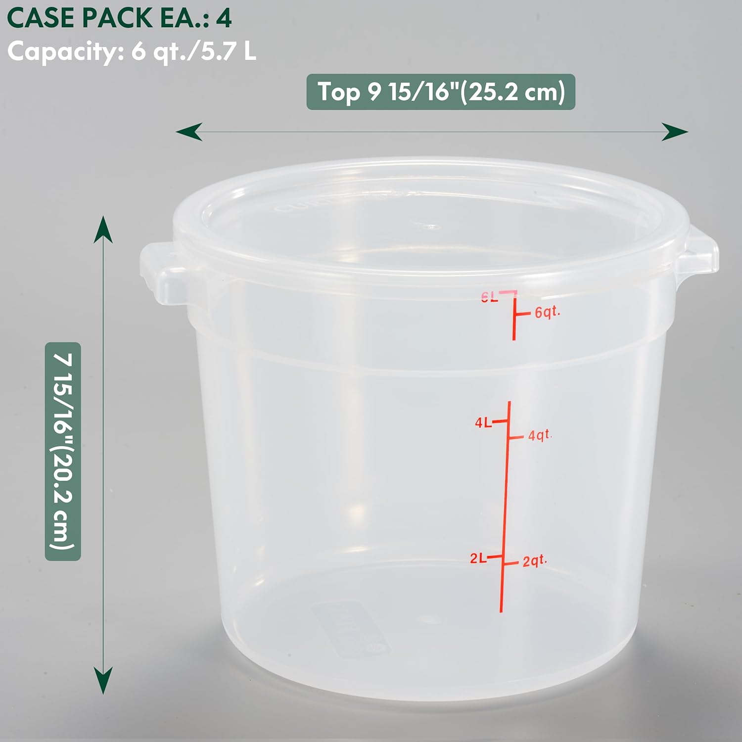 6 Quart Translucent Food Stora - Food Storage 4 Quart avis et prix