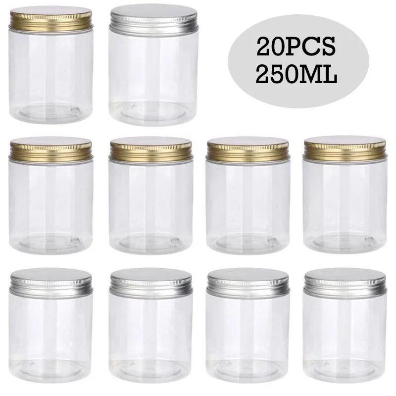20pcs 250ml Clear Empty Plasti - Food Storage Aluminum Containers avis et prix