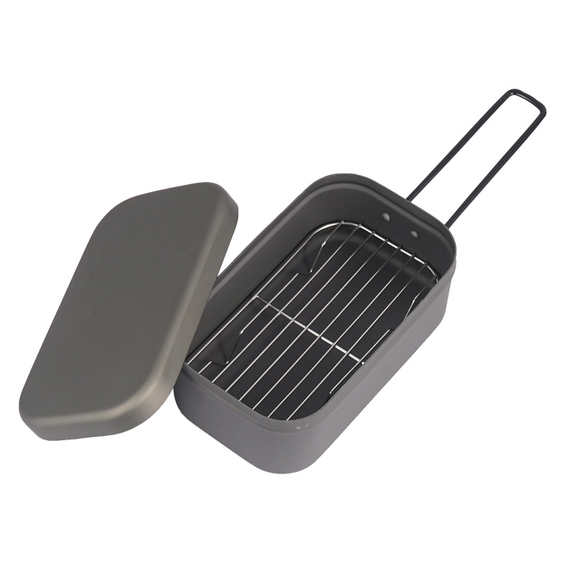 Camping Lunch Box Steaming Rac - Food Storage Aluminum Containers avis et prix