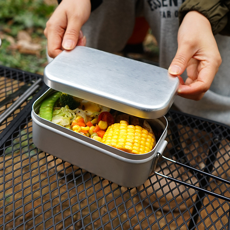 Camping Lunch Box Steaming Rac - Food Storage Aluminum Containers avis et prix