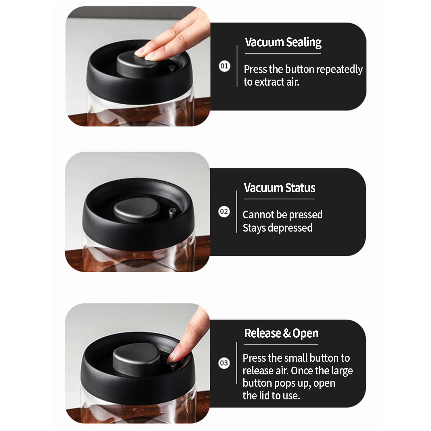 OANKR Vacuum Coffee Canister 5 - Food Storage Order avis et prix