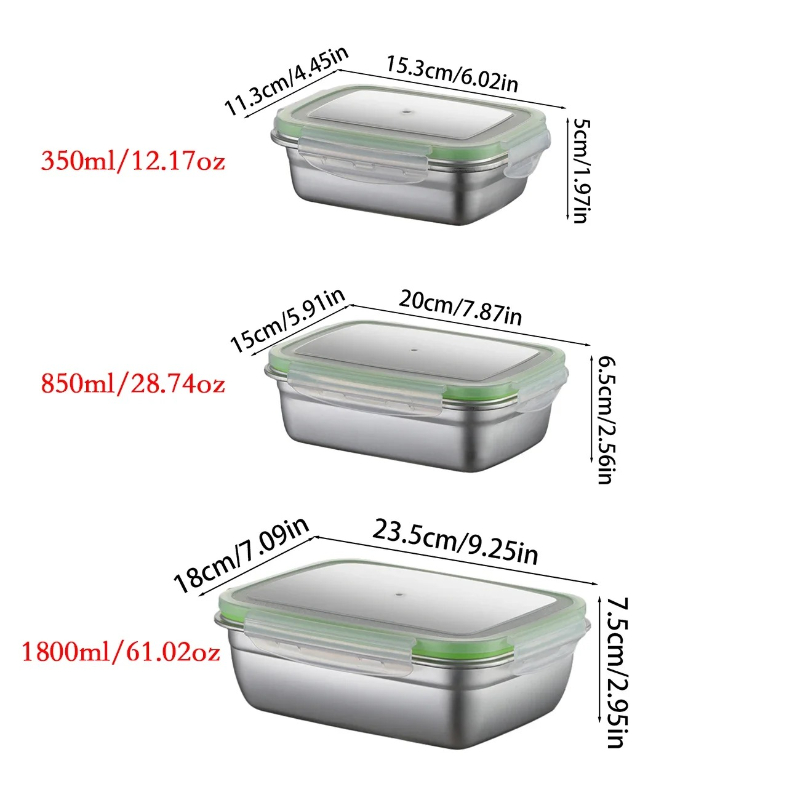 304 Stainless Steel Lunch Box  - Food Storage Order avis et prix