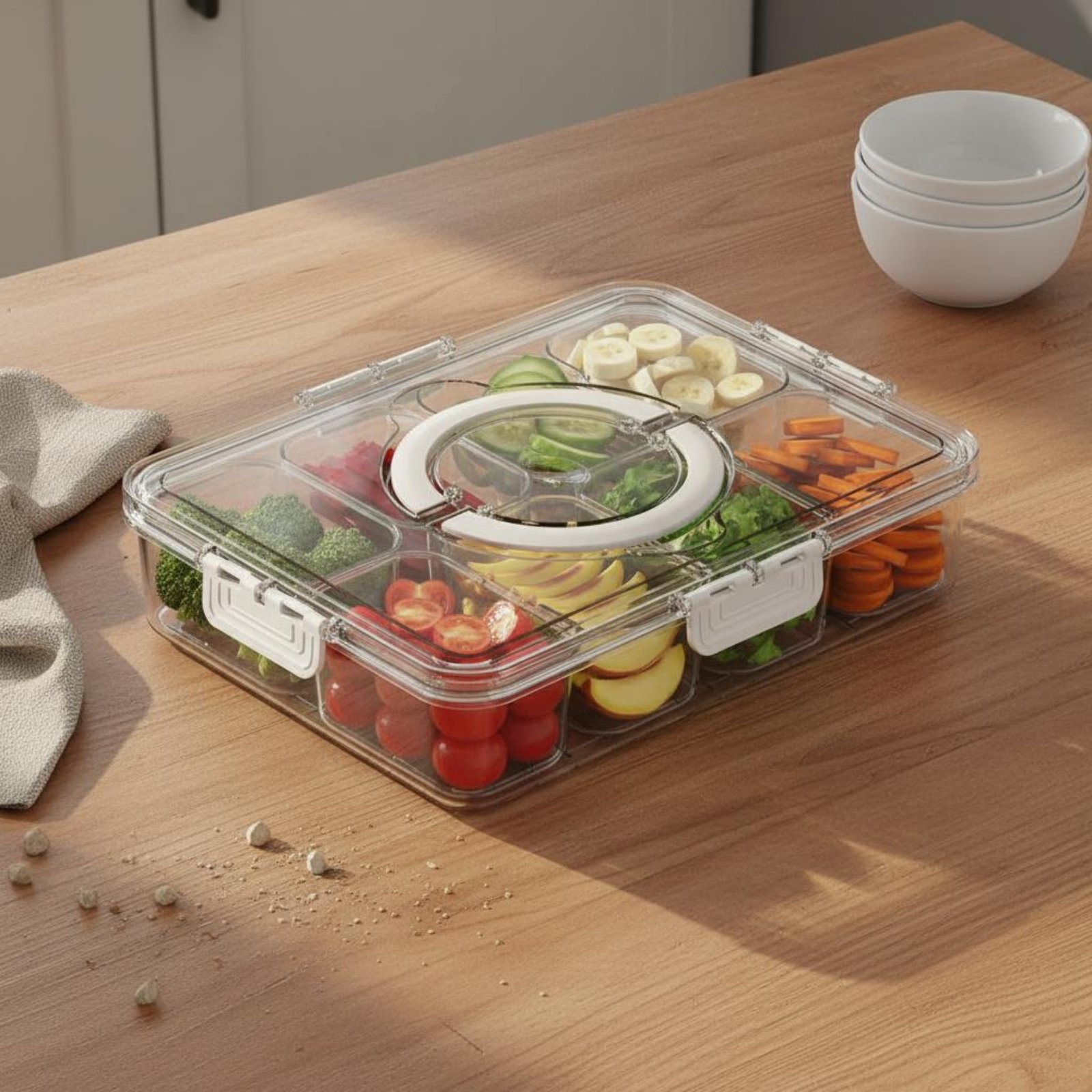 Refrigerator Storage Bin Drain - Food Storage With Dividers avis et prix