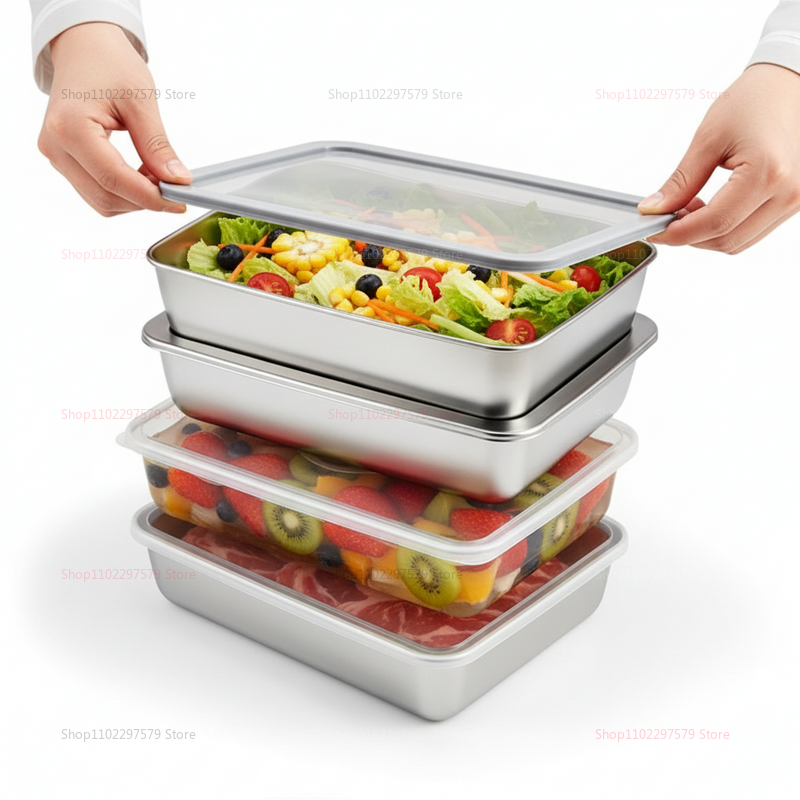 Plate Stainless Steel Food Con - Food Storage Stainless Steel Containers avis et prix